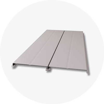 FP100 1-Inch Interlocking Flush Panel Metal Roofing