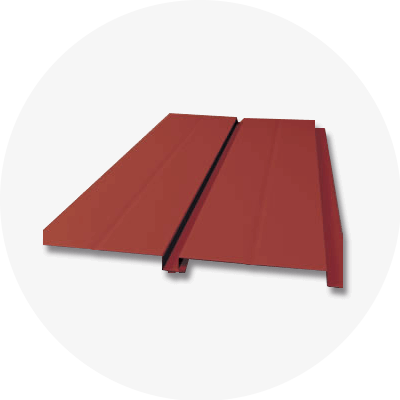 FPR100 1-Inch Flush Panel w/Reveal Metal Roofing